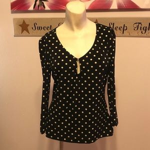 New ConradC Collection Black & Citrus Dot Top PM